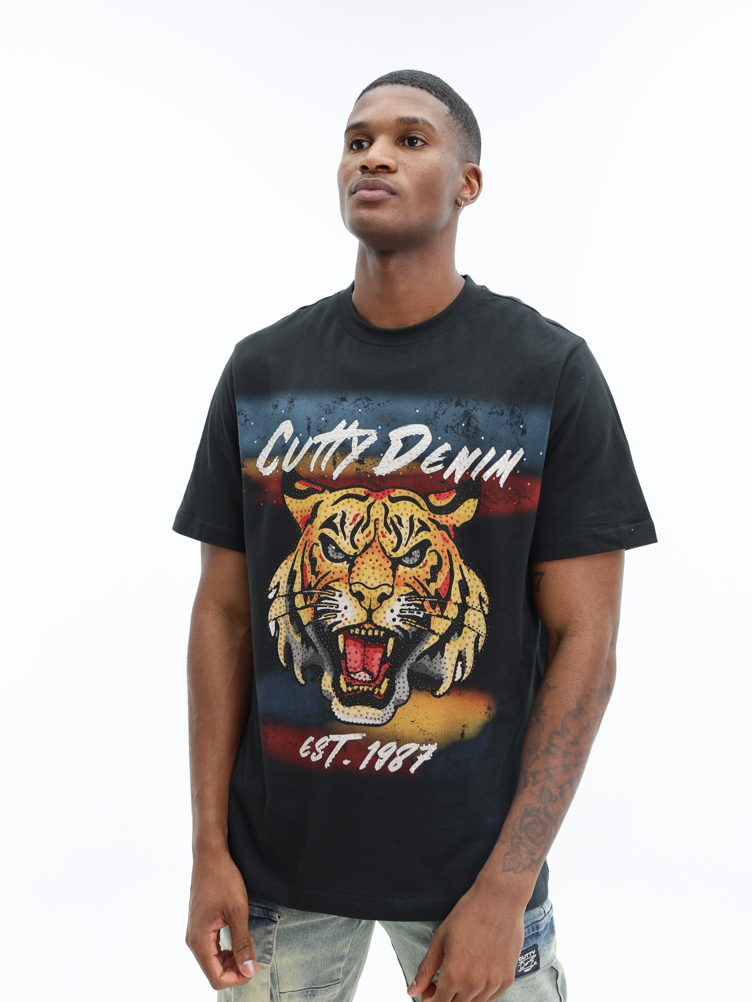 Cutty T-Shirt Graphic Tiger Black